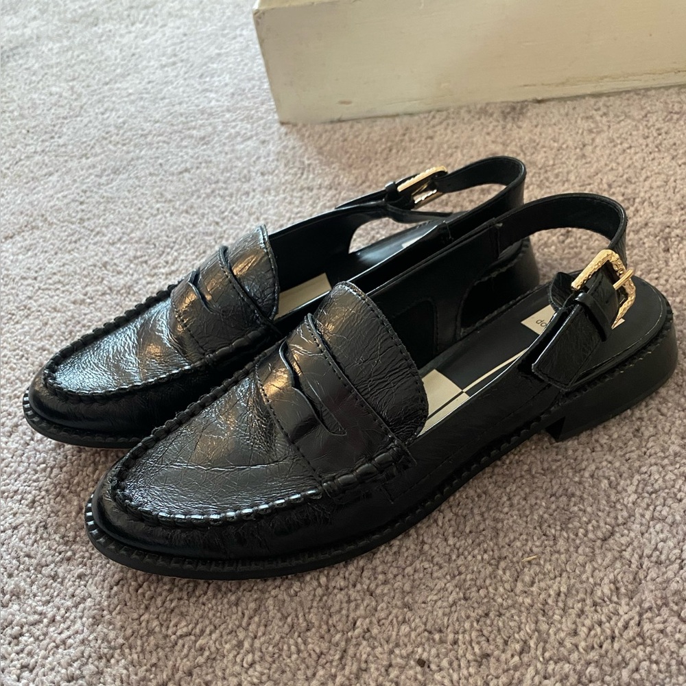 Dolce Vita Black Slingback Loafers
